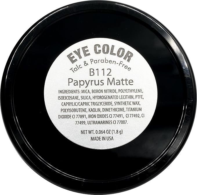 Papyrus Matte Light Peach Pink Tan Soft Pressed Powder Single Vegan Eyeshadow; Talc, Paraben & Cruelty Free