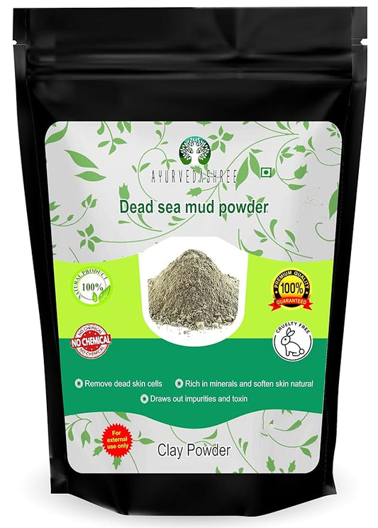 Dead Sea Mud 100 Gm | Nourishes Exfoliates Softens & Detoxify the Skin | DRY CLAY POWDER | 100% Only Dead Sea mud powder | Skin care | Facial Mask