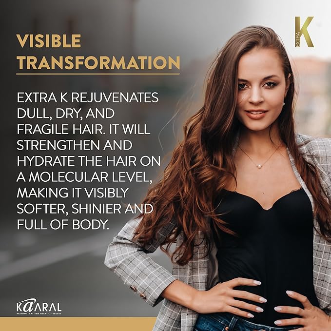 ExtraK Bio-Peptide Thermal Leave-In Hair Mask (50ml), 4-Minute Repair & Heat Protection, Strengthens Damaged Hair, Restores Shine & Elasticity, Professional Keratin Treatment