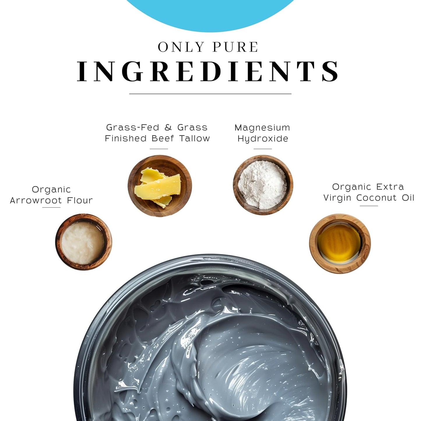 Vanman’s - Handmade Coconut and Magnesium Deodorant (2 Pack) - Odor Control for Underarms - Routine Deodorant For Women and Men - Personal Care Products - 2 Fl Oz