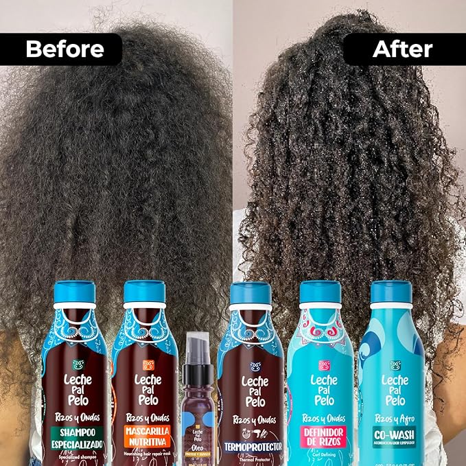 Leche Pal Pelo Rizos Afro Nourishing Hair Mask- deep conditioning treatment for dry damaged & curly hair with Aloe Vera, coconut, olive and avocado Oils. Mascarilla Nutritiva. 14.9 oz