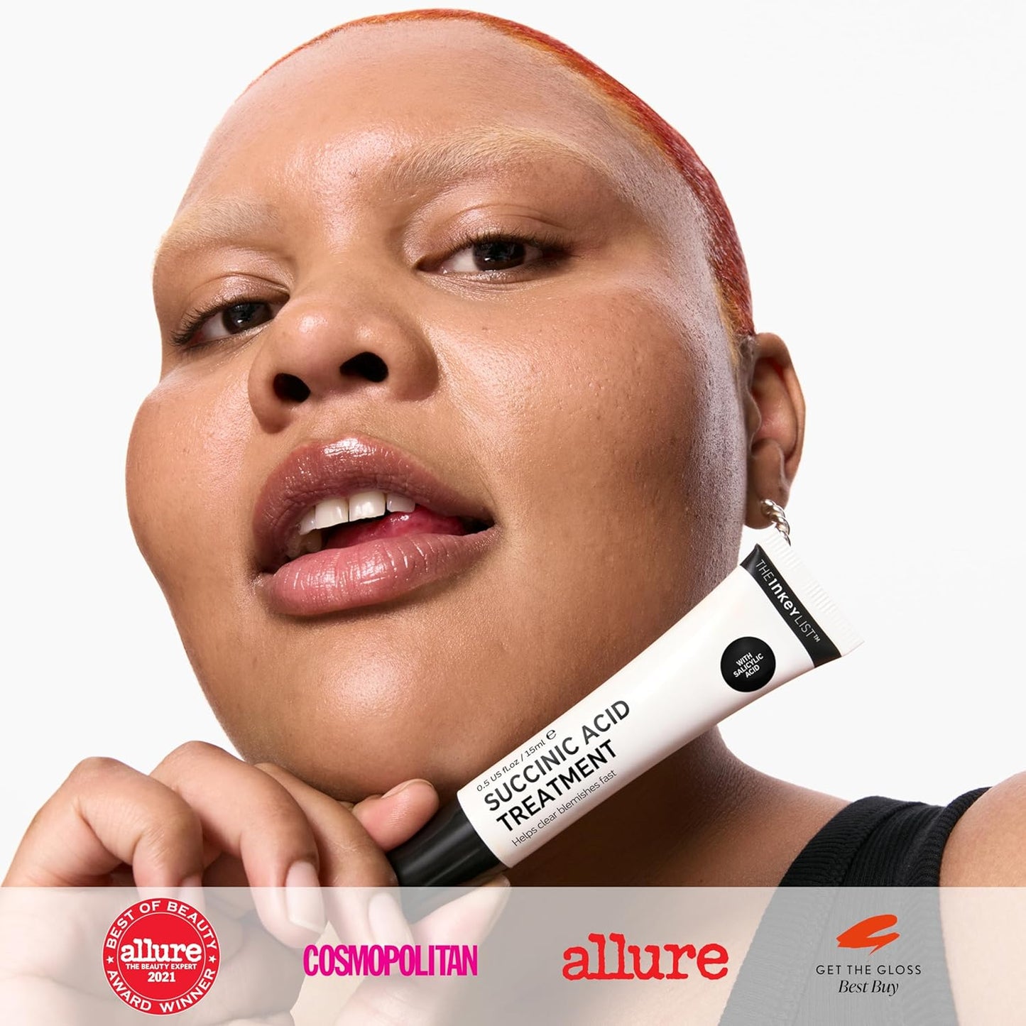 The INKEY List Succinic Acid Treatment 15ml, Clears Blemishes, Acne Treatment, Vegan Friendly, Suitable For All Skin Types