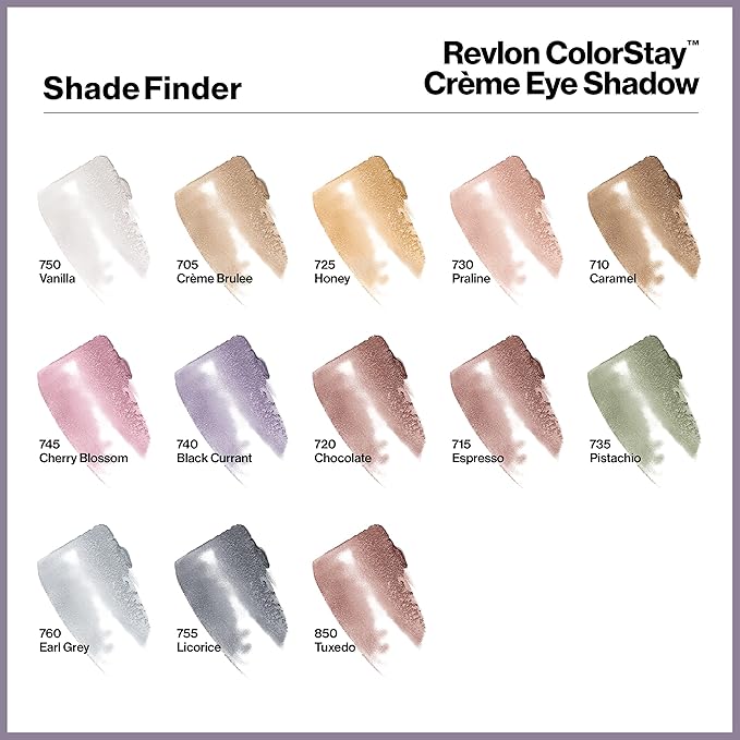 Revlon Crème Eyeshadow, ColorStay 24 Hour Eye Makeup, Highly Pigmented Cream Formula in Blendable Matte & Shimmer Finishes, 715 Espresso, 0.18 Oz
