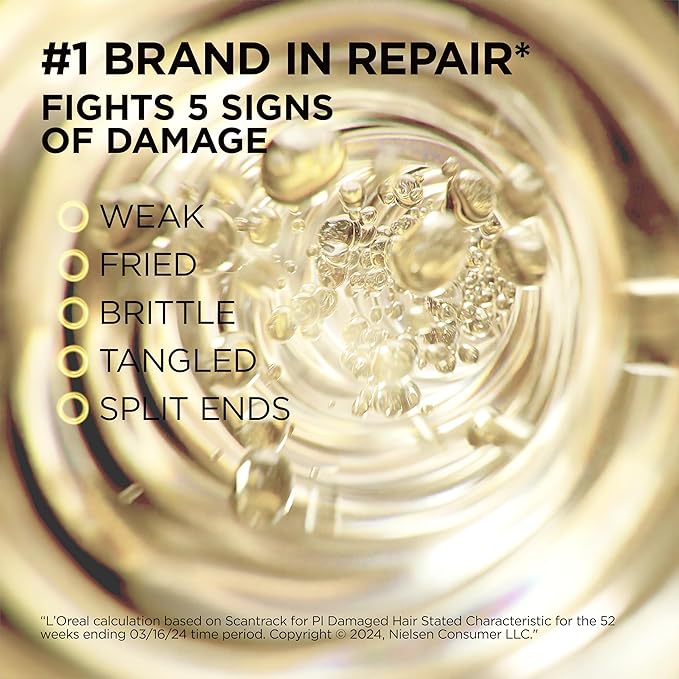 L'Oreal Paris Elvive Total Repair 5 Repairing Shampoo and Conditioner for Damaged Hair, 28 Ounce (Set of 2)