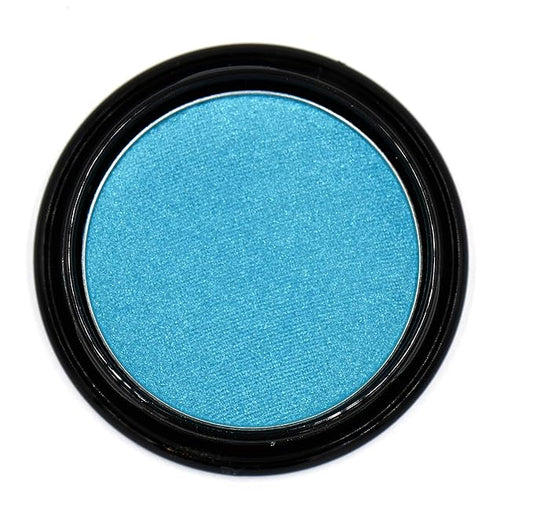 Peacock Neon Jewel Tone Blue Turquoise Teal Shimmer Pressed Powder Single Vegan Eyeshadow; Talc, Paraben & Cruelty Free