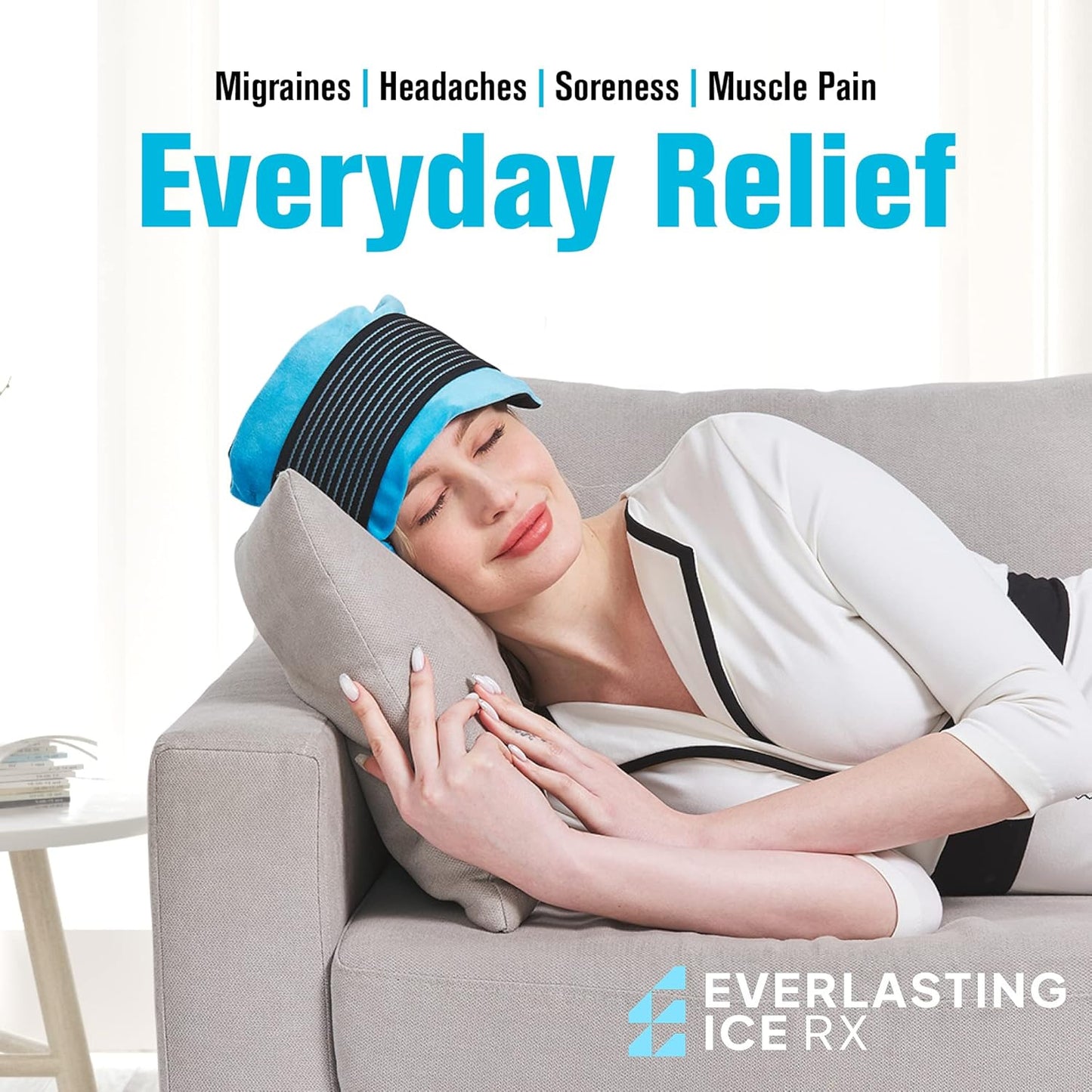 Reusable Hot and Cold Gel Ice Pack Wrap (4 Pack) for Injuries - Adjustable & Flexible for Knees, Back, Shoulders, Arms, and Legs - Reusable