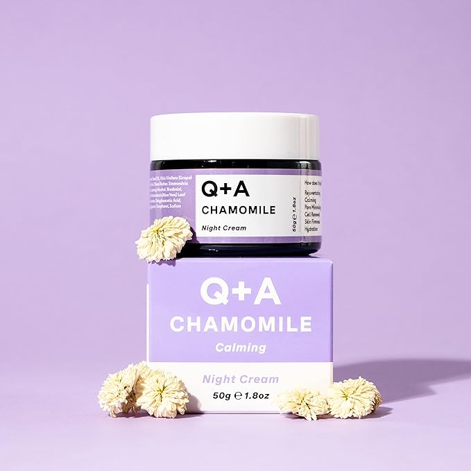 Chamomile Night Cream, a Super Soothing Moisturiser, works whilst you sleep for a hydrated and fresh complexion (1.8 Fl.Oz)