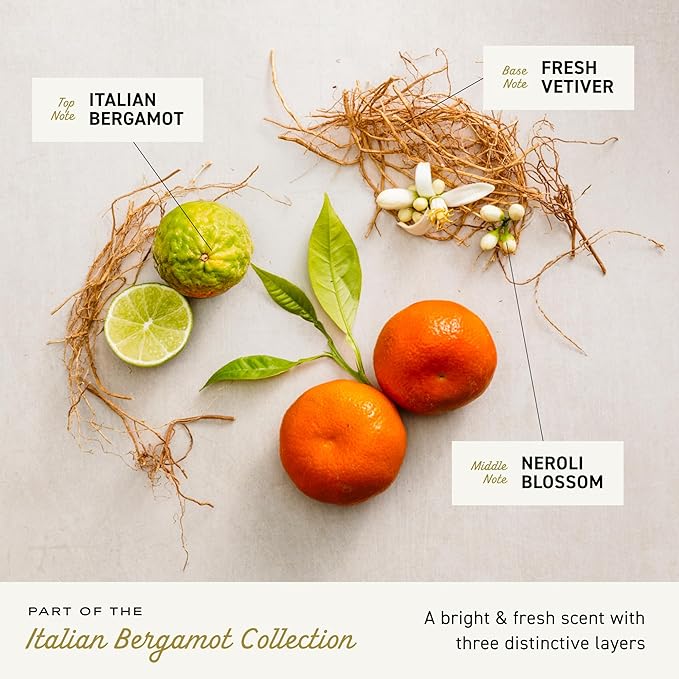 Cremo Italian Bergamot 2 in 1 Shampoo & Conditioner for Men, Notes of Italian Bergamot, Neroli Blossom, and Fresh Vetiver, 16 Fl Oz