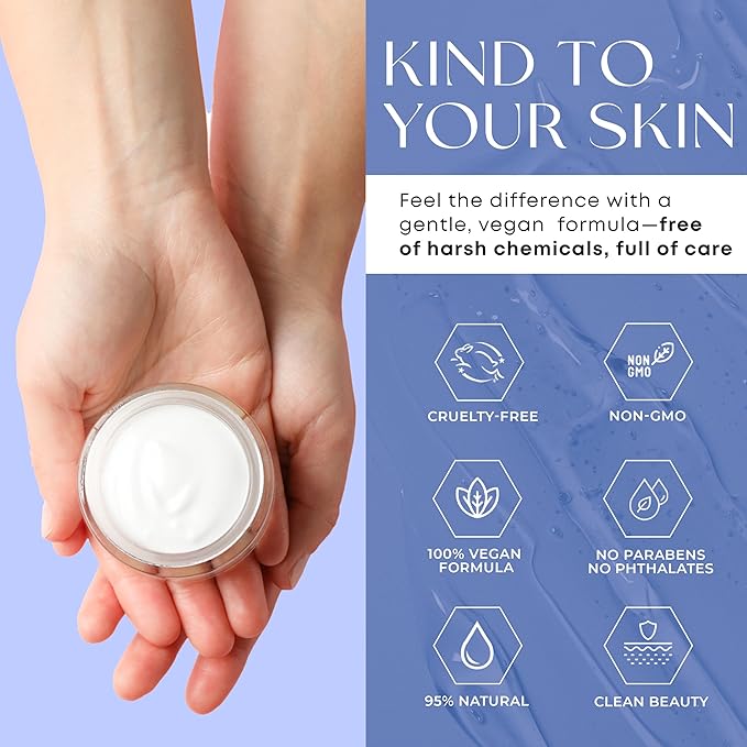 Hyaluronic Acid & Collagen Face Moisturizer - Dermatologist Tested, Anti-Aging, Restores Elasticity - Hydrating, Clean Beauty, Cruelty-Free Korean Skincare for All Skin Types - 1.69 Fl oz