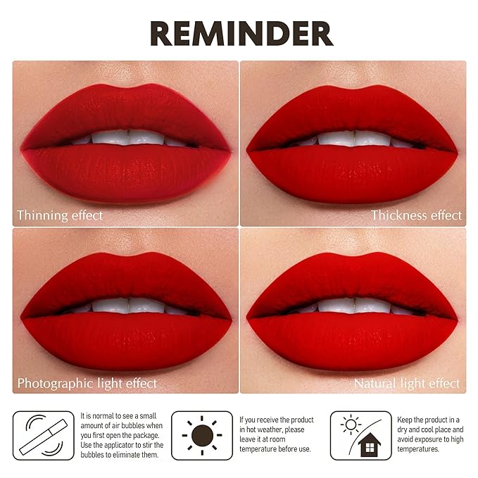 Red Lipstick Matte for Women Superstay Long Lasting Lipstick Smudgeproof Liquid Lipsticks Cruelty Free Lip Makeup (DM29 Flamingo)