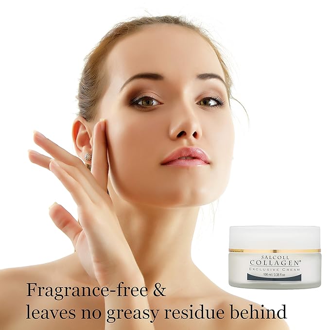 Collagen - Anti-Aging Marine Collagen Face Cream - Firming Moisturizer for Fine Lines & Wrinkles, Day & Night Treatment, All Skin Types, 100 ml. Jar