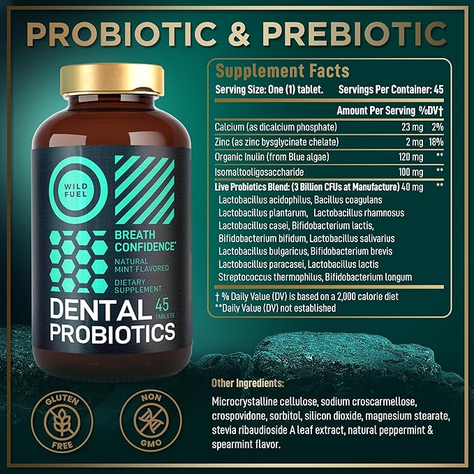WILD FUEL Concentrated Liquid Collagen Peptides and Dental Probiotics for Fresh Breath Bundle