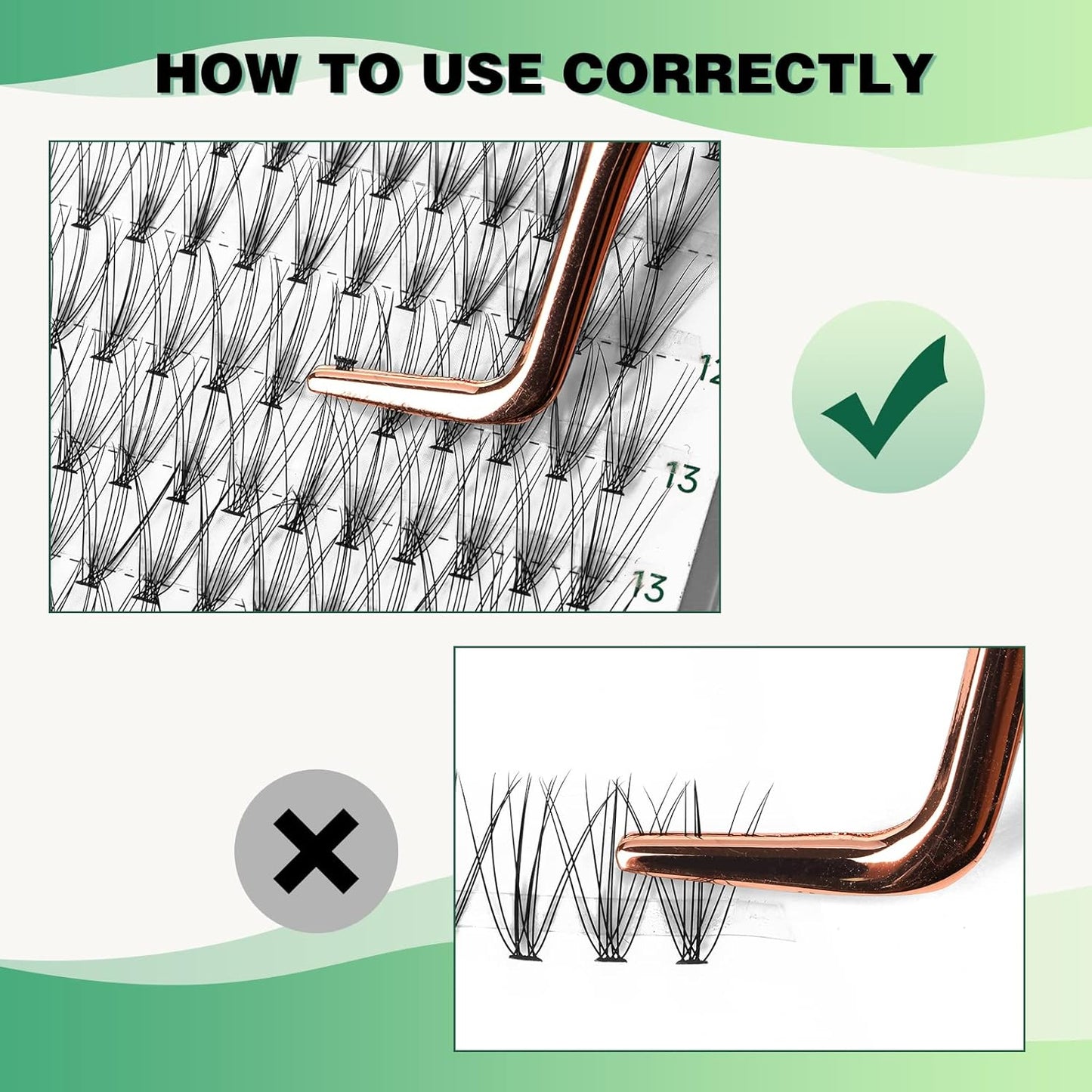 Lash Clusters 300Pcs Individual Lashes 10D 0.1C Curl 9-18MIX Lash Extensions Clusters Lashes Soft&Natural False Eyelashes Individual DIY Eyelash Extension at Home(10D-0.1C,9-18MIX)