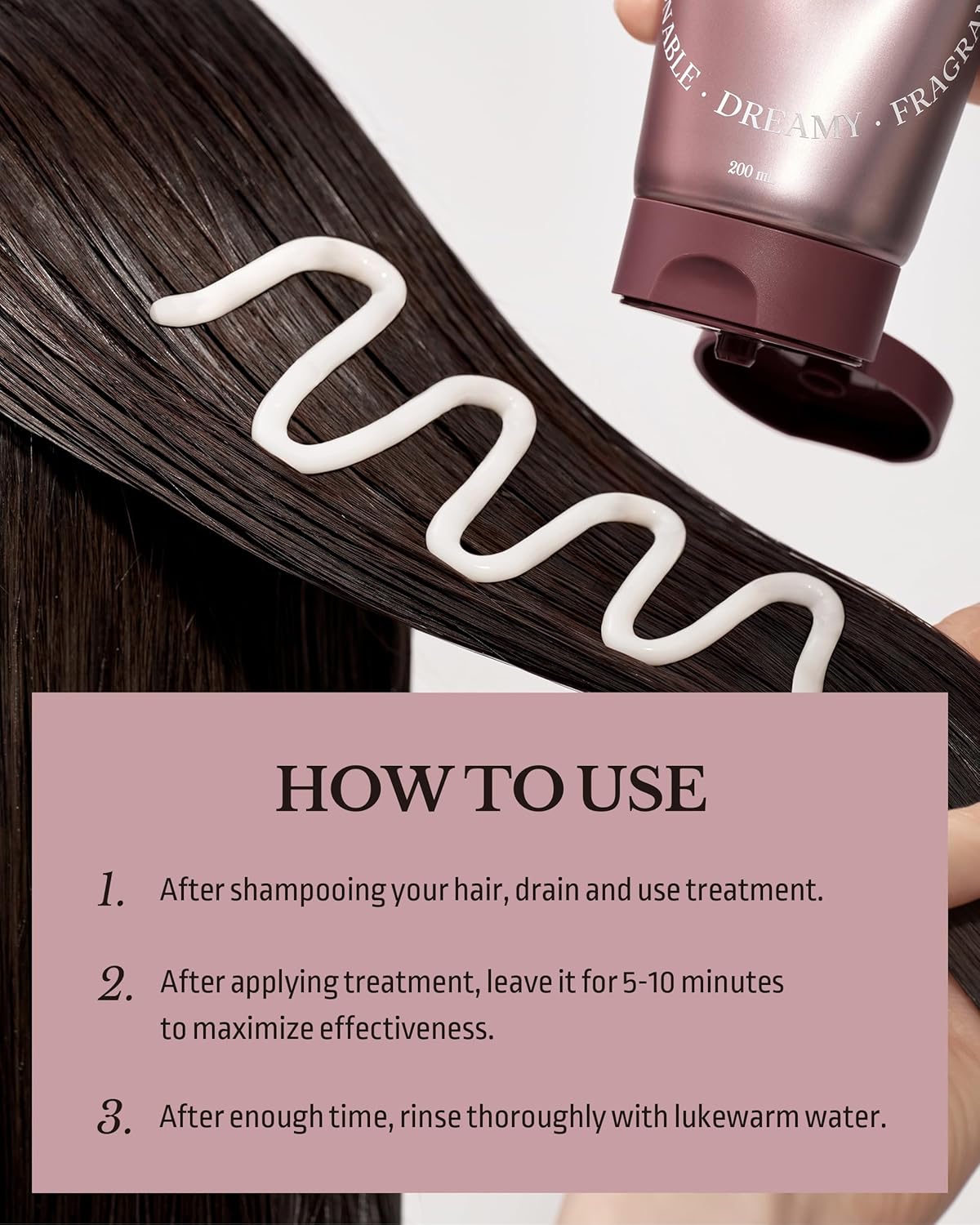 ODID Milk Protein LPP Hair Treatment Mask - Korean Intensive Collagen Deep Conditioner for for Dry Damaged Hair - Protein-Rich Nourishment - Refreshing & Sweet Floral Scent, 6.76oz.