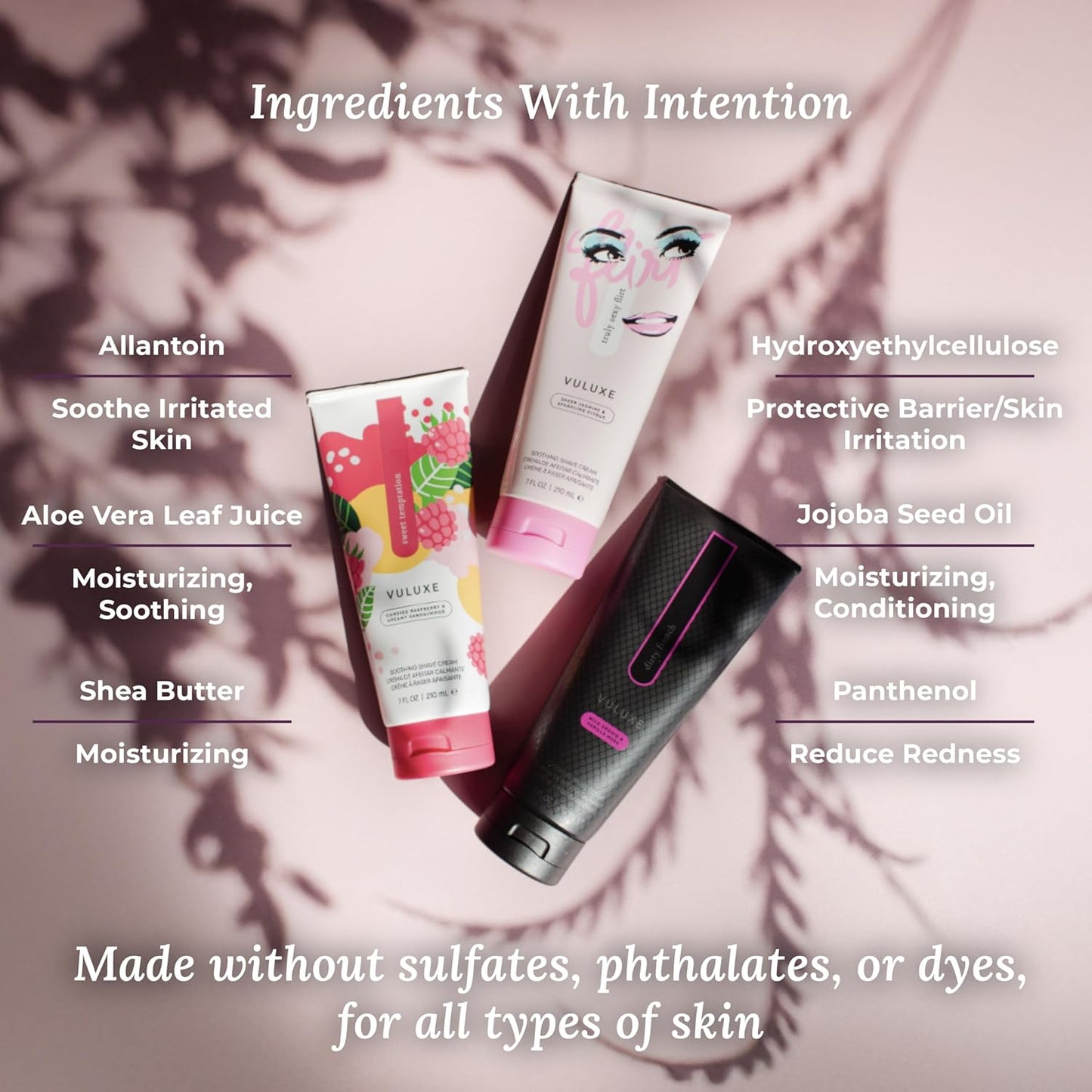 Pure Romance - Vuluxe Shaving Cream for Women - Dirty French (7 fl oz) - Prevents Razor Bumps & Irritation - Orchid, Blackberries, Vanilla - Foaming Shave Cream Moisturizer - Skin Care & Self Care