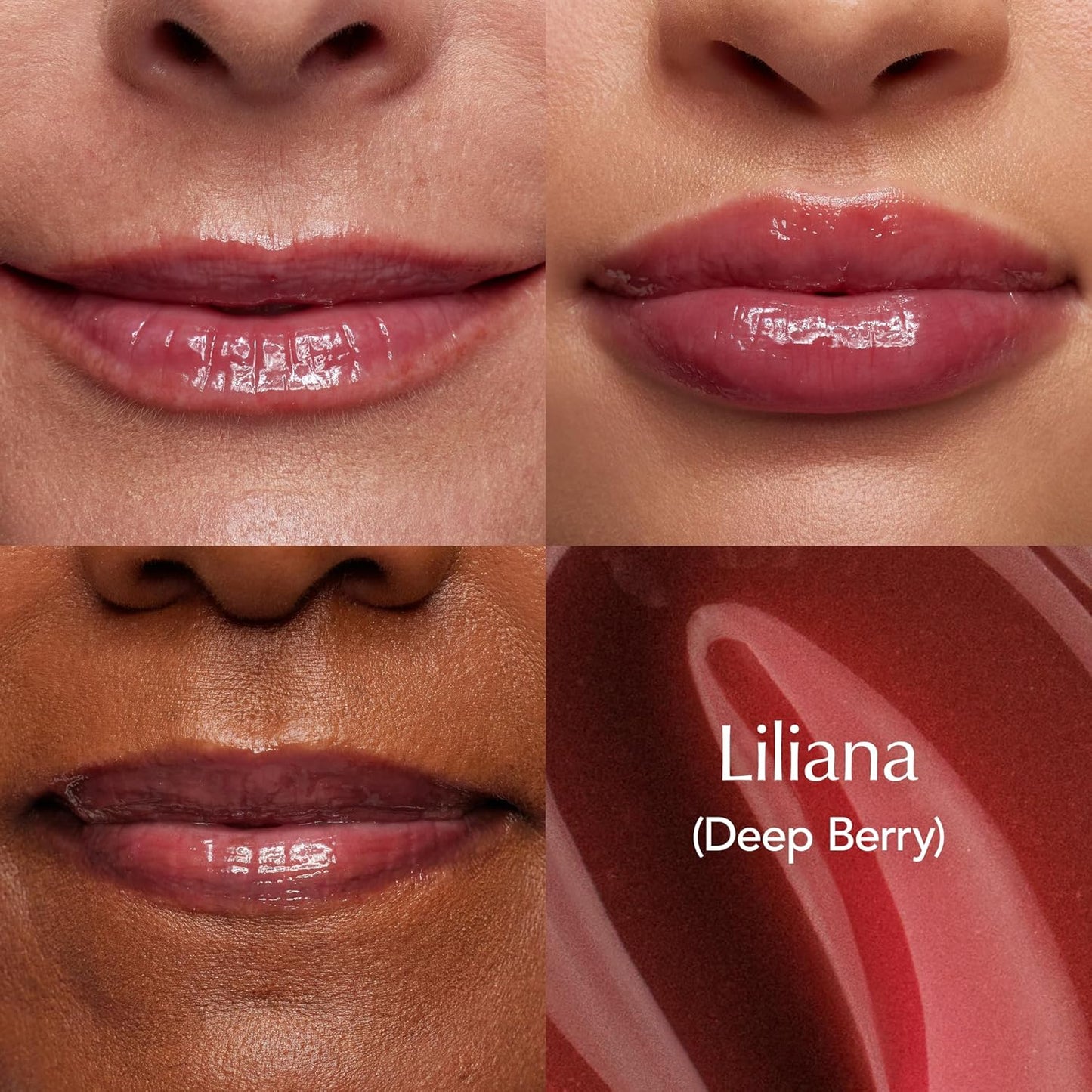 Thrive Causemetics Sheer Strength Lip Plumping Peptide Gloss, Lip Plumper with Vitamin E, Peptides, Plumps, Smooths & Hydrates Lips, High Shine, Vegan & Cruelty Free, Liliana (Deep Berry)