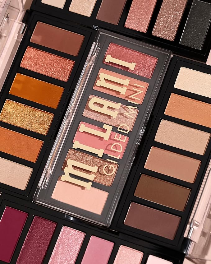 Milani Gilded Mini Eyeshadow Palette with 6 Matte & Shimmer Hues - The Wine Down