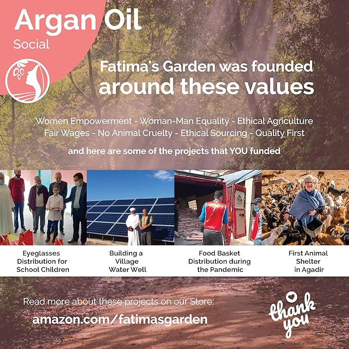 Fatima's Garden Argan & Orange Blossom Oil - Moisturizing Oil, 100ml