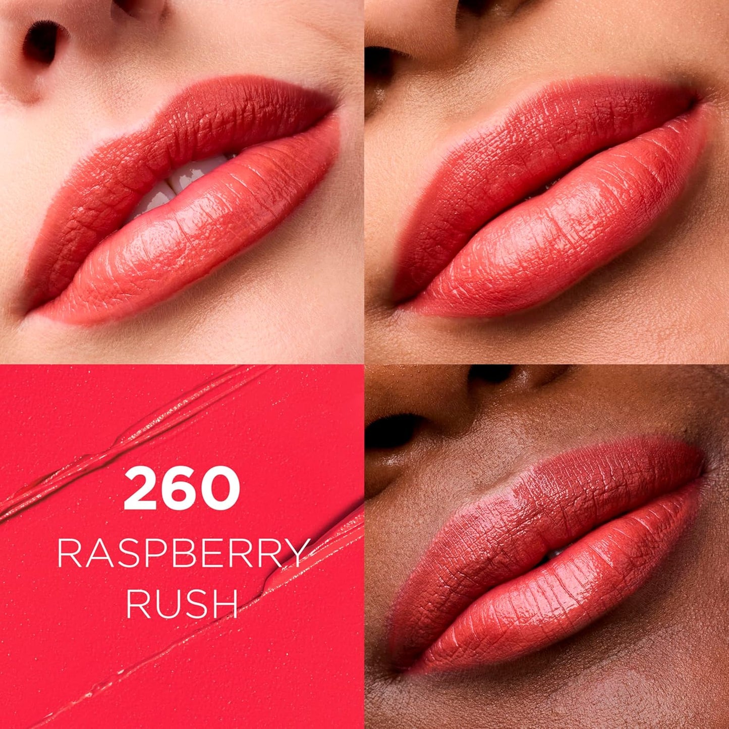 L'Oreal Paris Colour Riche Original Creamy, Hydrating Satin Lipstick with Argan Oil and Vitamin E, Raspberry Rush , 1 Count