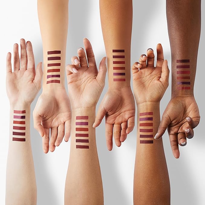 LANGMANNI 6 Matte Lipstick with 6 Lipliners Durable Makeup Set,Long-Lasting Non-Stick Cup Not Fade Waterproof Pigmented Velvet Lipgloss Kit Beauty Cosmetics Makeup Gift for Women (#A)