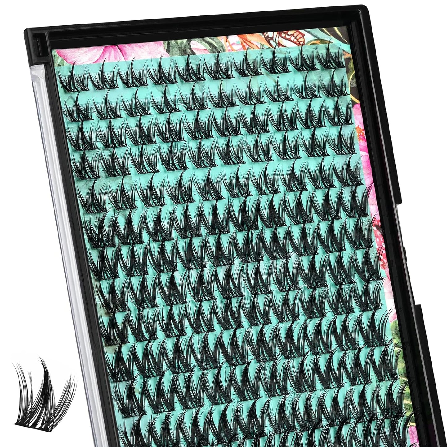 Lash Clusters Manga 140Pcs Eyelash Cluster Wet Look Ultra-Thin Lash Band Eyelashes Extensions Spiky Anime Wide Span Lashes(Puppy,C-Mix10-18mm)