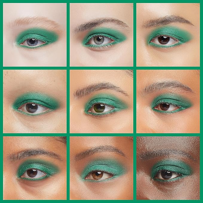 ISMINE Single Green Matte Eyeshadow, High Pigment, Longwear, Intense Color Best Single Green Eyeshadow Eye Makeup for Day & Night