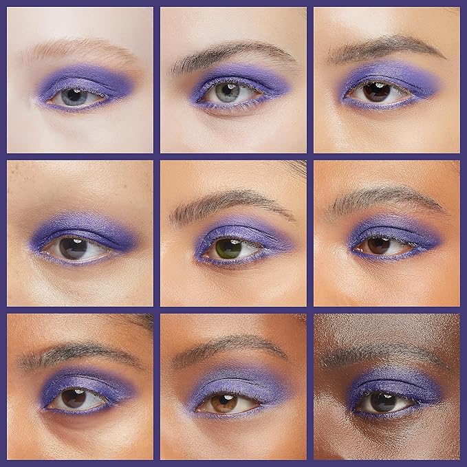 ISMINE Single Eyeshadow Powder Palette, Matte Purple, High Pigment, Longwear Single Eye Makeup for Day & Night